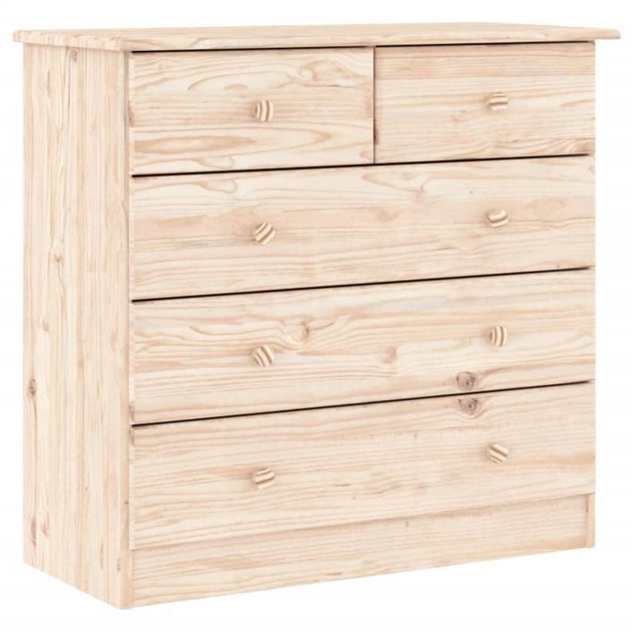 Commode ALTA 77x35x73 cm bois massif de pin - Photo n°1