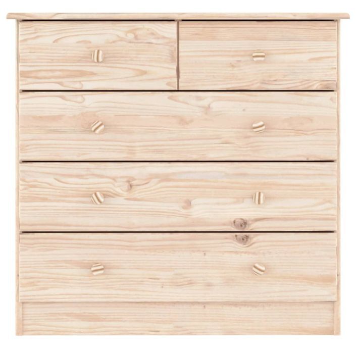 Commode ALTA 77x35x73 cm bois massif de pin - Photo n°4