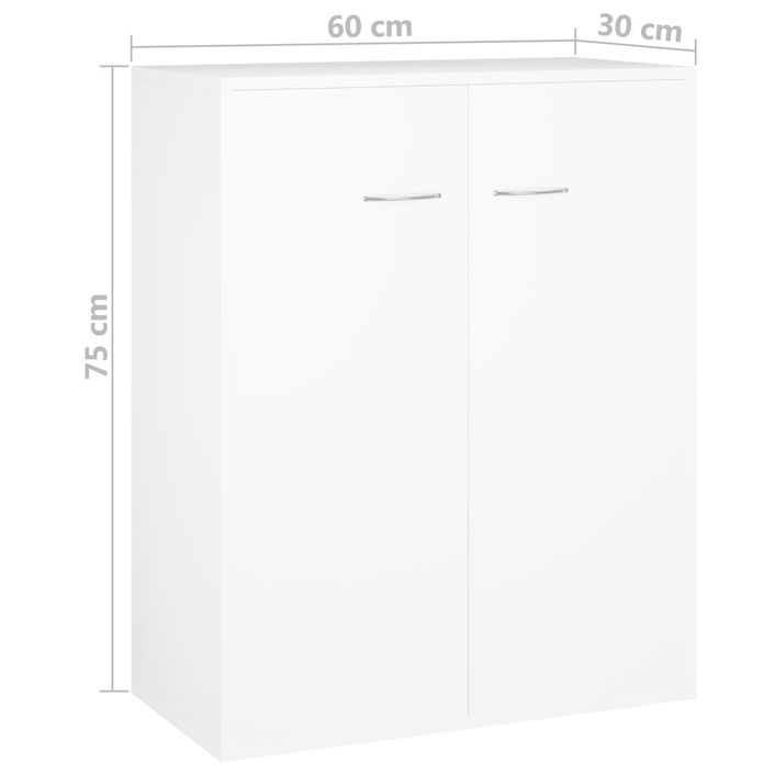 Commode Blanche 60 x 30 x 75 cm 2 - Photo n°8