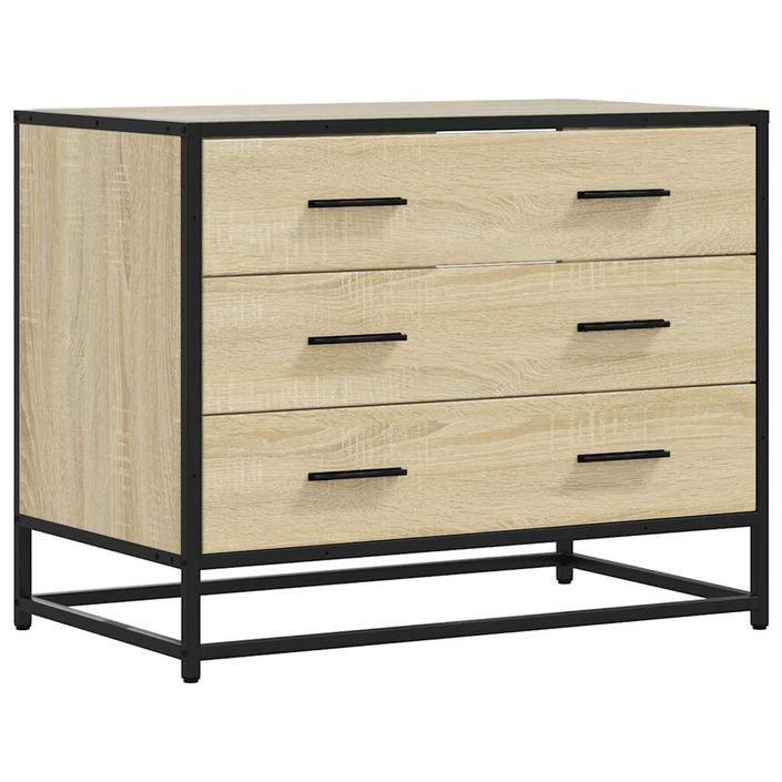 Commode chêne sonoma 70x41x56 cm bois d'ingénierie - Photo n°2