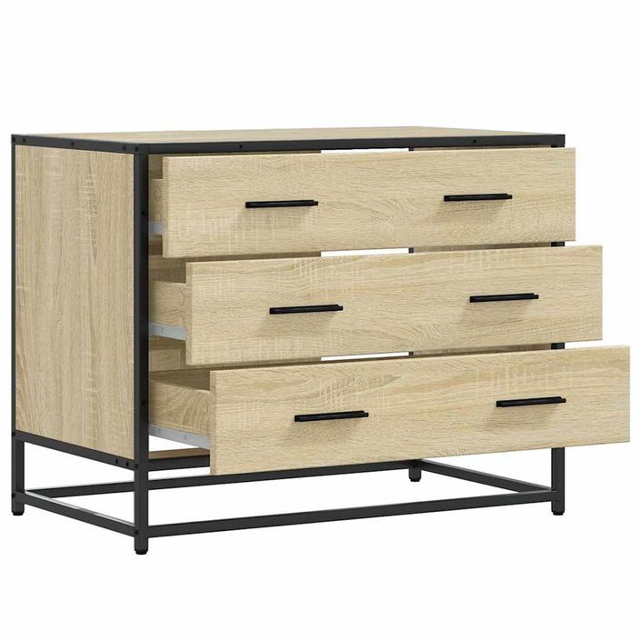 Commode chêne sonoma 70x41x56 cm bois d'ingénierie - Photo n°5