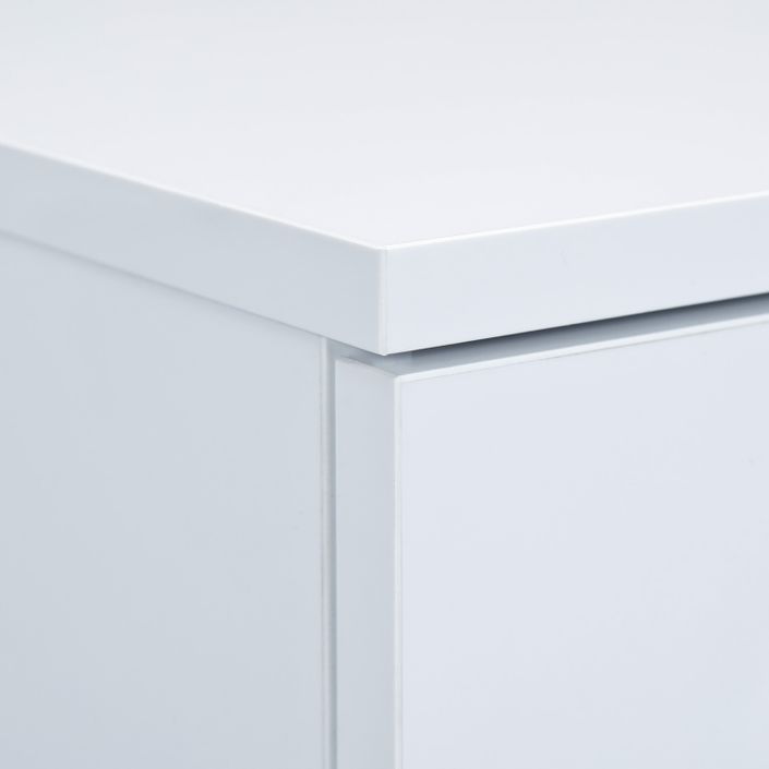 Commode élégante 3 tiroirs blanche Nako - Photo n°4