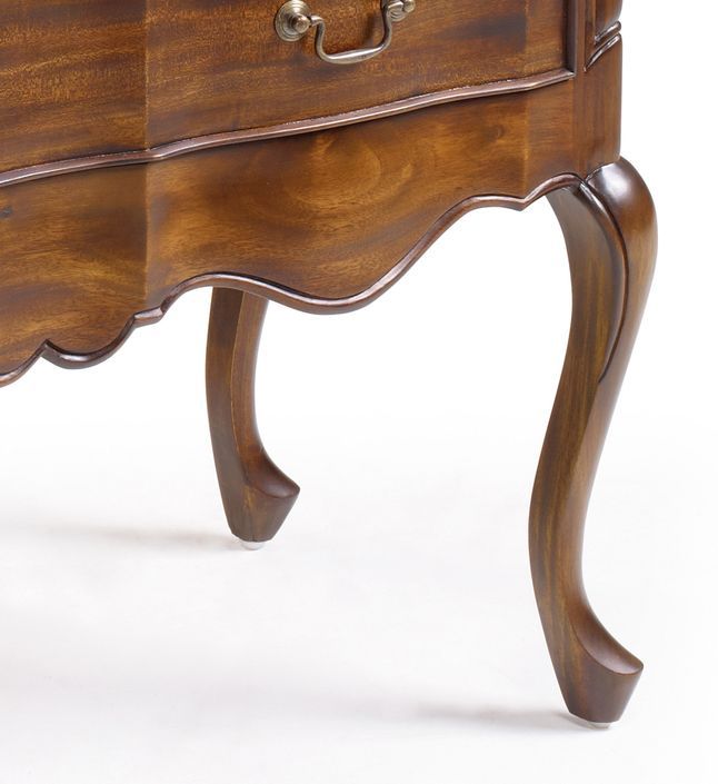 Commode en bois d'acajou 2 tiroirs Castle 90 cm - Photo n°4