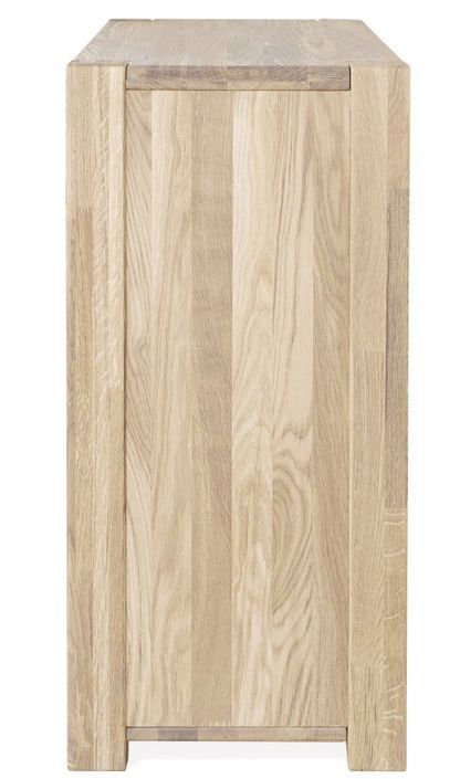Commode en bois de chêne massif blanchi 4 tiroirs Valoria 96 cm - Photo n°3