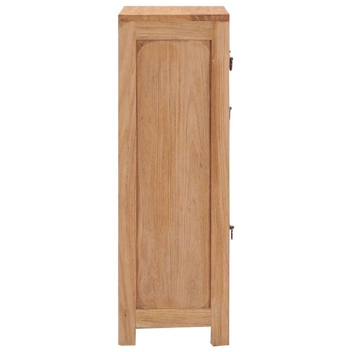 Commode en bois de teck 3 tiroirs 1 porte Rusta - Photo n°4