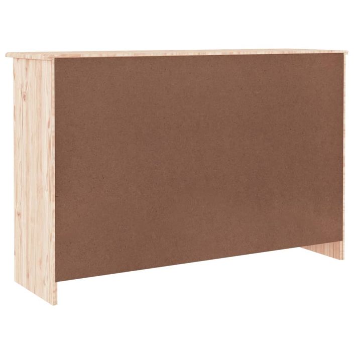 Commode en bois massif 7 tiroirs Malona 112 cm – Style intemporel et pratique - Photo n°6