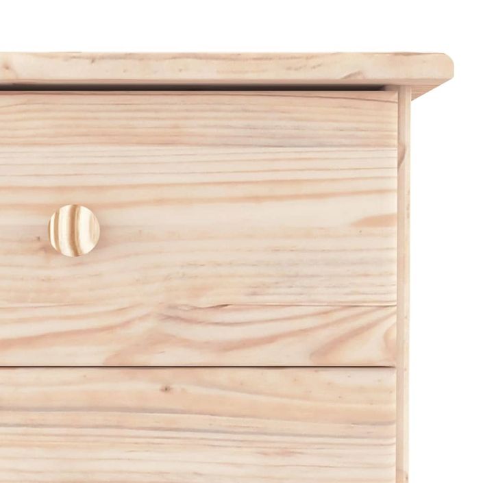 Commode en bois massif 7 tiroirs Malona 112 cm – Style intemporel et pratique - Photo n°7
