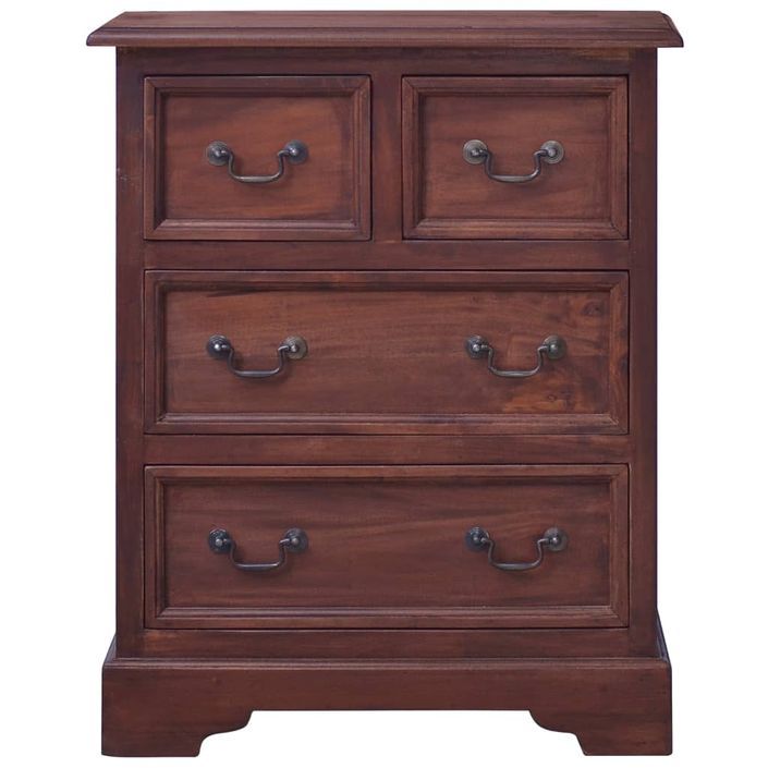 Commode Marron classique Bois d'acajou massif - Photo n°4