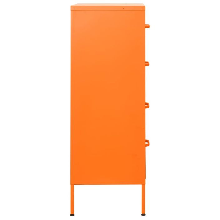 Commode Orange 80x35x101,5 cm Acier - Photo n°7