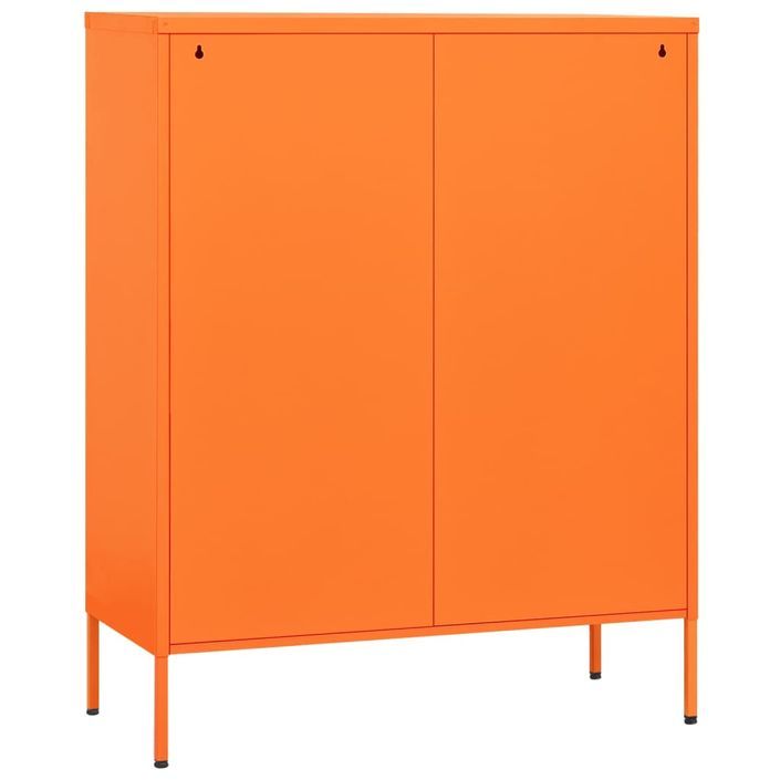 Commode Orange 80x35x101,5 cm Acier - Photo n°8