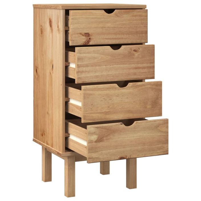 Commode OTTA 45x39x90 cm bois de pin massif - Photo n°4