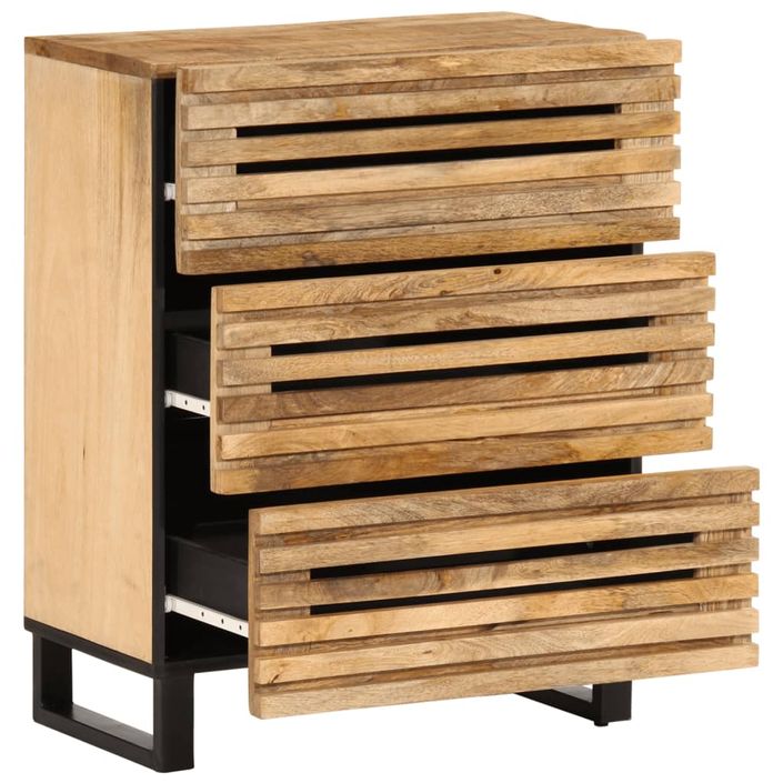 Commode style Industriel 3 tiroirs Valko 60 cm – Élégance et robustesse - Photo n°10