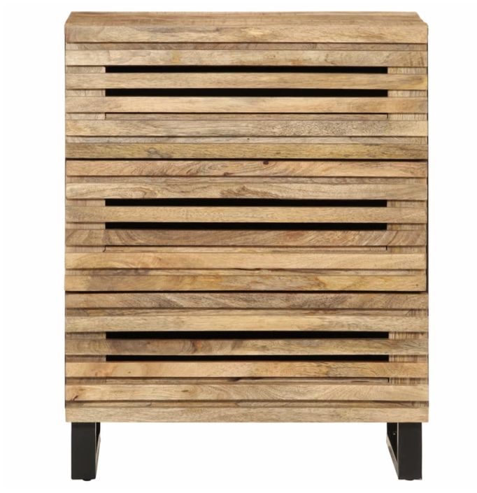 Commode style Industriel 3 tiroirs Valko 60 cm – Élégance et robustesse - Photo n°9