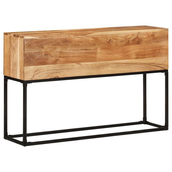 Console 120x30x75 cm Bois d'acacia massif - Photo n°9