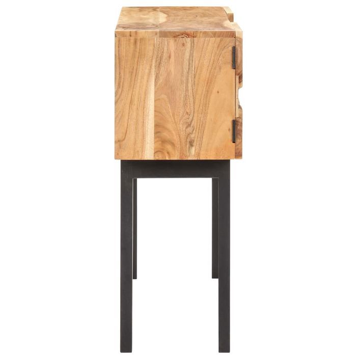 Console 120x30x75 cm Bois d'acacia solide - Photo n°5