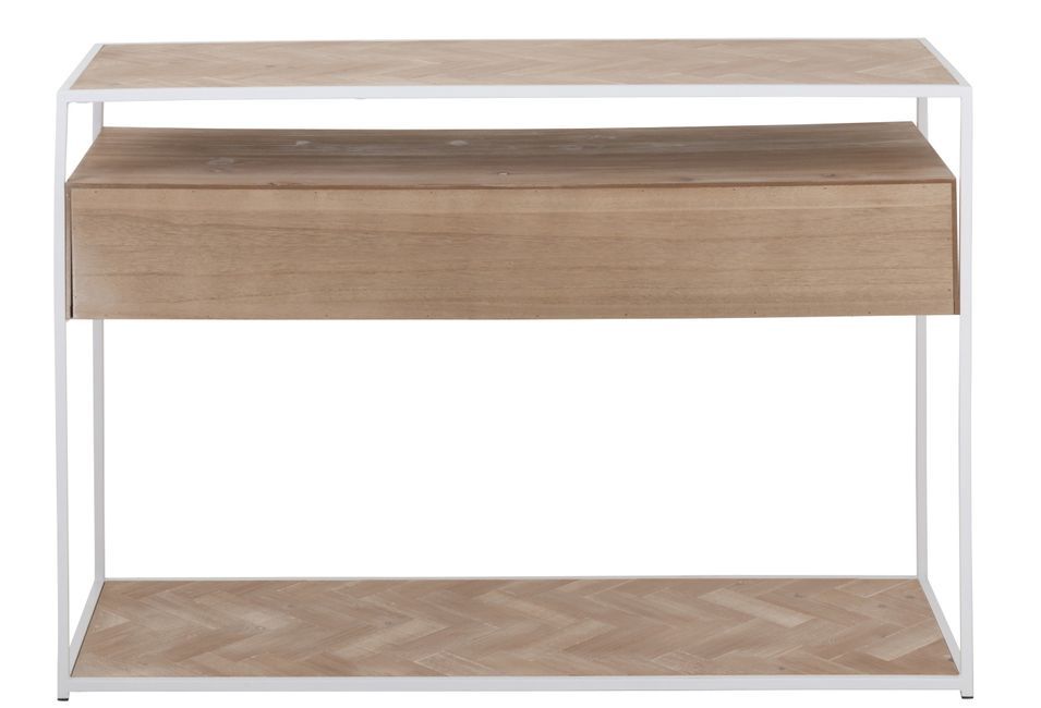 Console 2 tiroirs en bois naturel Aladin L 120 cm - Photo n°3