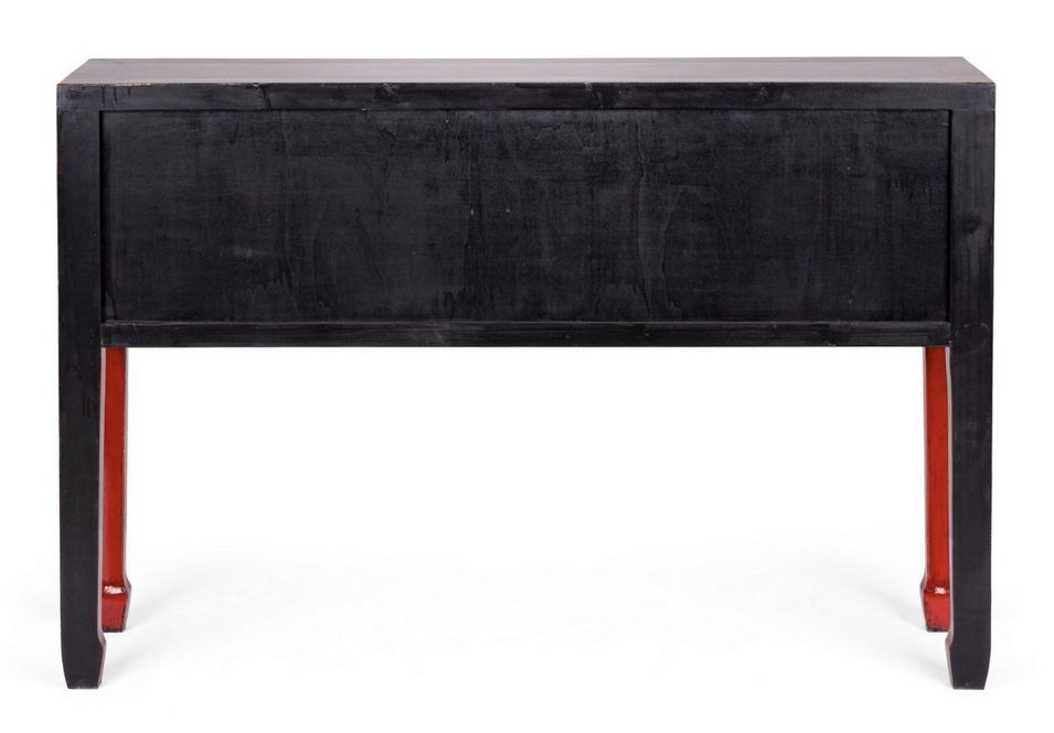 Console en bois d'orme noir 3 tiroirs Juan 128 cm - Photo n°6