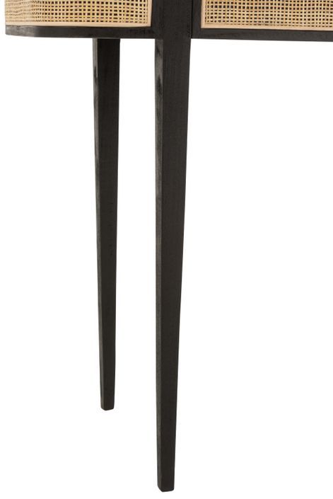 Console en bois noir 2 tiroirs Iris L 120 cm - Photo n°6