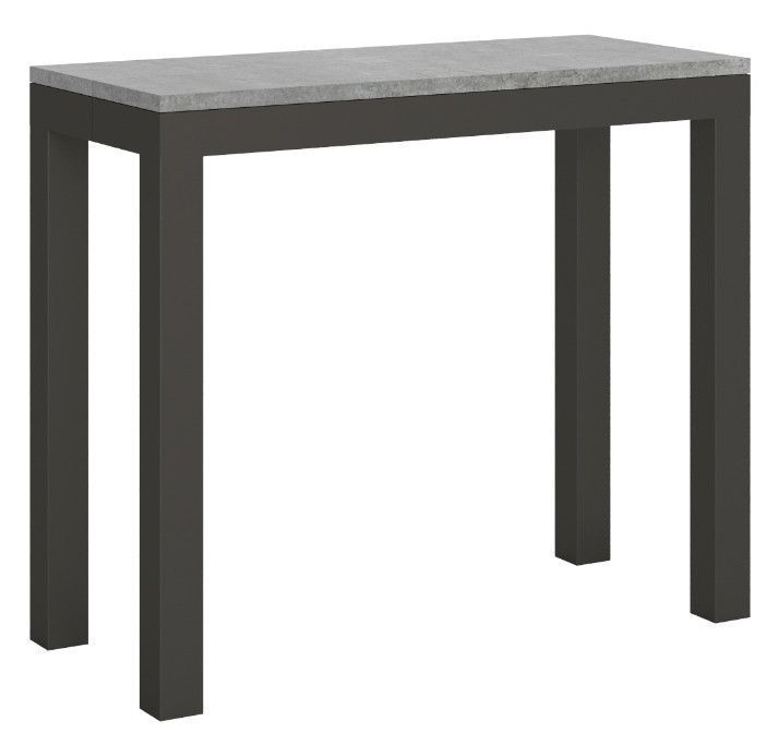 Console extensible bois et acier anthracite Monteros - Photo n°5