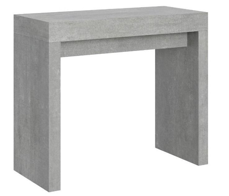 Console extensible gris ciment 40 à 300 cm Ribo - Photo n°1