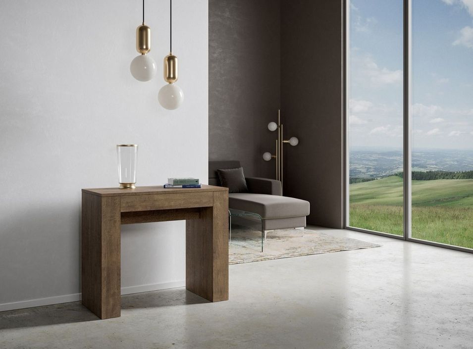 Console extensible moderne en bois Madone - Photo n°3