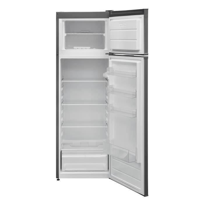 CONTINENTAL EDISON CEF2D240B Réfrigérateur 2 portes 242,5L Froid statique L 54 cm x H 160 cm Noir - Photo n°2