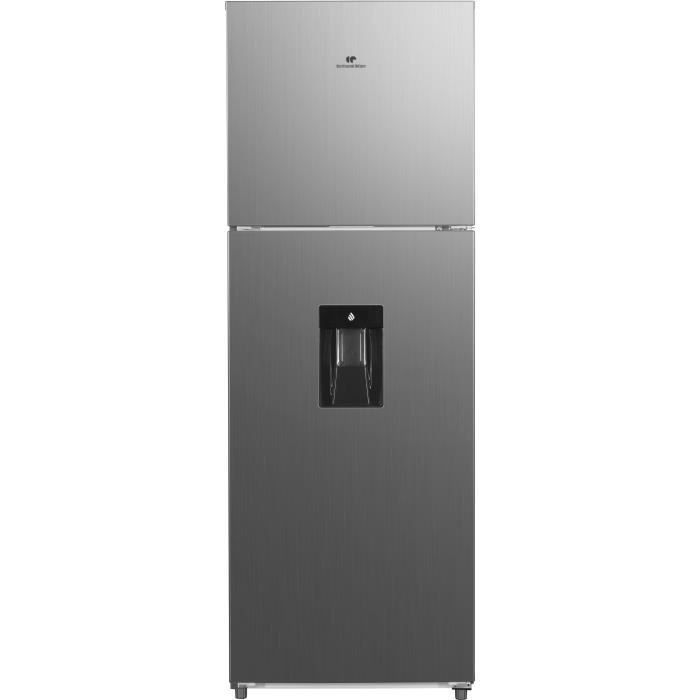 CONTINENTAL EDISON FC2-45D-1 Réfrigérateur 2 portes - Total No Frost - Contrôle électronique - Distributeur d'eau - Classe A+ - Inox - Photo n°1