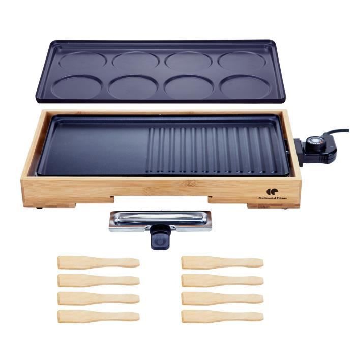 CONTINENTAL EDISON PC1500BB Plancha Gril Crepe party - 1500W - Photo n°1