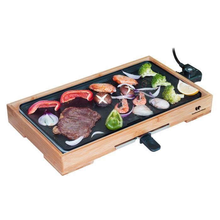 CONTINENTAL EDISON PC1500BB Plancha Gril Crepe party - 1500W - Photo n°3