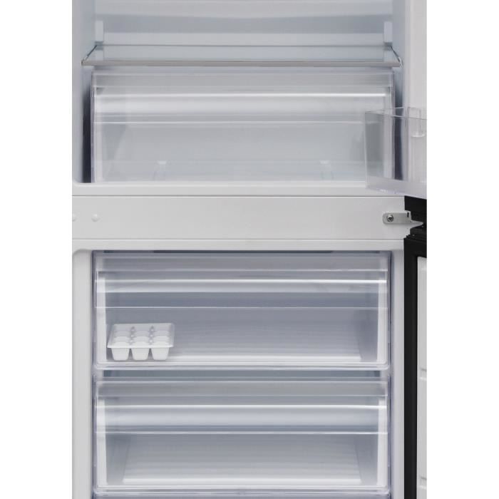 CONTINENTAL EDISON - Réfrigérateur congélateur bas 268L - Froid statique - Poignées inox - INOX Noir - Photo n°5
