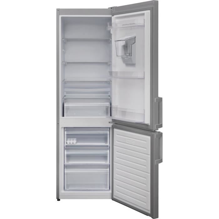 CONTINENTAL EDISON - Réfrigérateur congélateur bas 268L - Froid statique - Poignées inox - Silver - Photo n°2