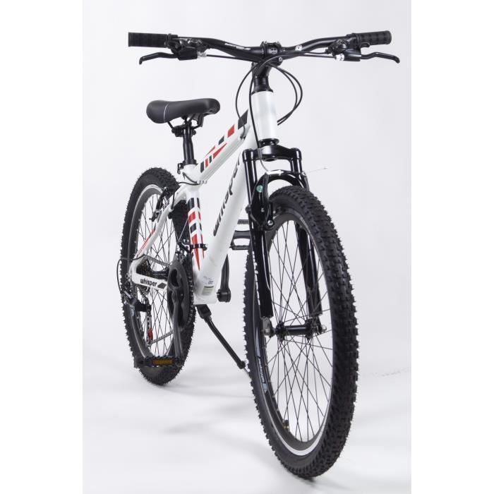 CORELLI - Vélo VTTWHISPER WM302 - 24 - 21 vitesses - Garçon - Blanc /rouge/noir - Photo n°2