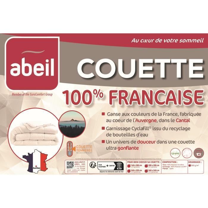 Couette 100% Française - 220 x 240 cm - ABEIL - Photo n°4