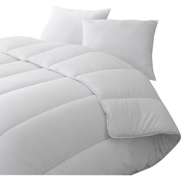 Couette chaude percale anti-acariens 350g/m² Blanrêve - Confort et chaleur en hiver - Photo n°4