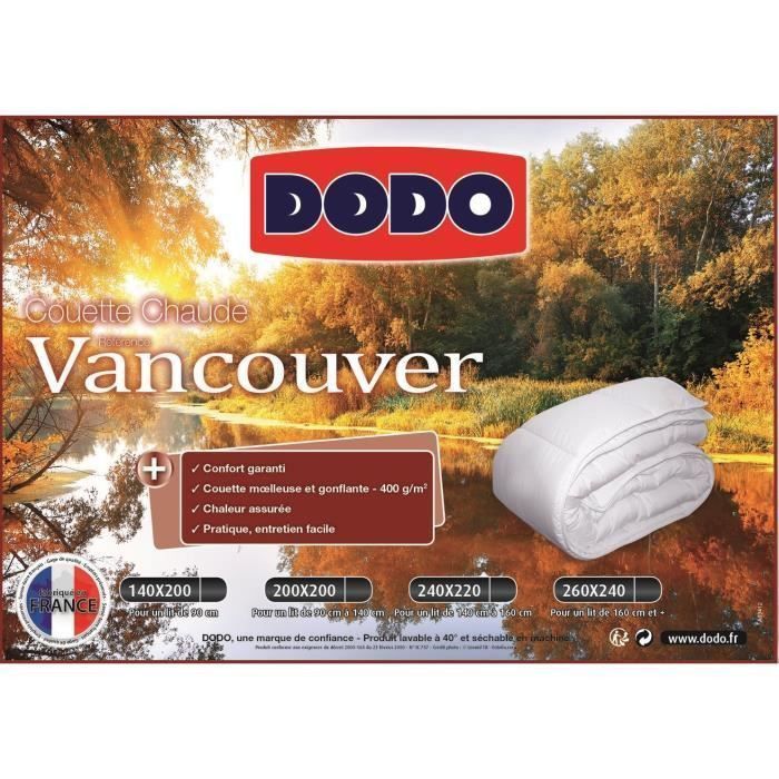 Couette chaude Vancouver 400 g/m² Dodo - Confort hivernal et durabilité - Photo n°6