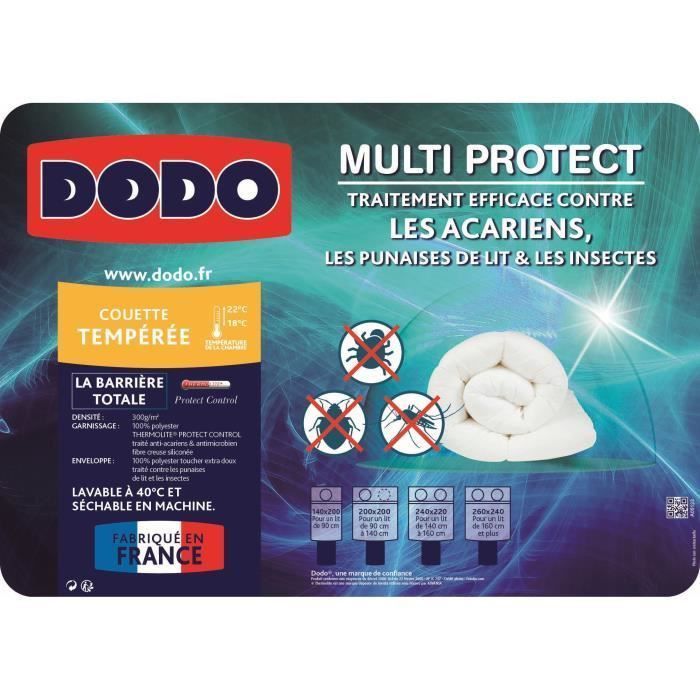 Couette tempérée Multiprotect 300 g/m² Dodo - Confort et protection maximale - Photo n°4