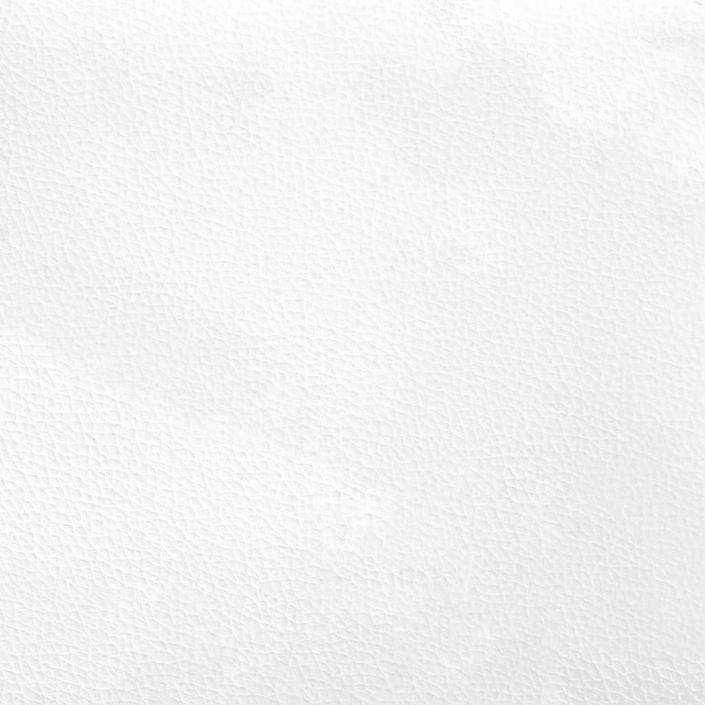 Coussin de tête de lit blanc 200 cm similicuir - Photo n°8