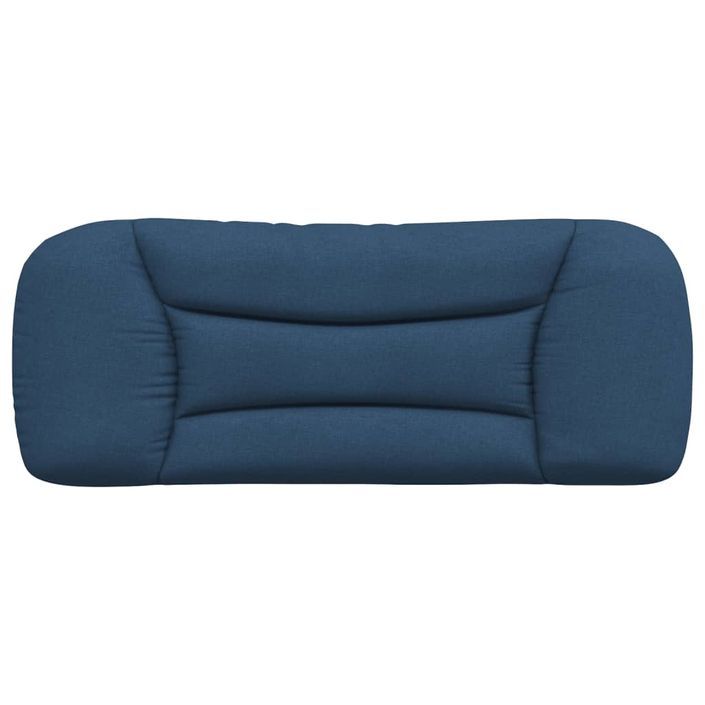 Coussin de tête de lit bleu 100 cm tissu - Photo n°5