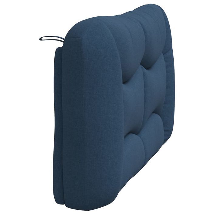 Coussin de tête de lit bleu 120 cm tissu - Photo n°6