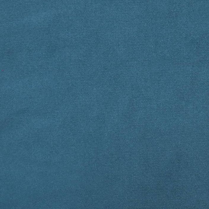Coussin de tête de lit bleu 120 cm velours - Photo n°9