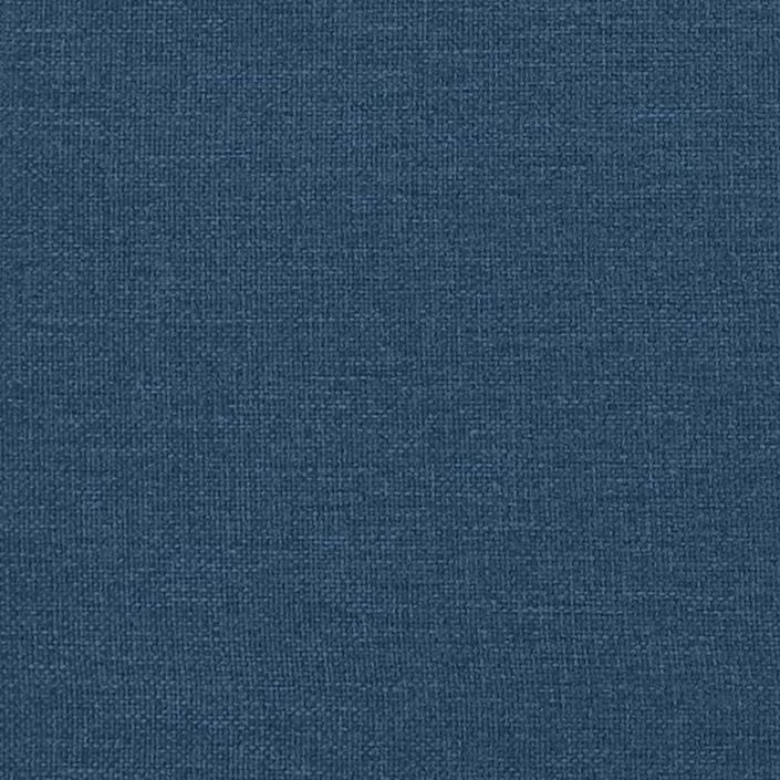 Coussin de tête de lit bleu 140 cm tissu - Photo n°9