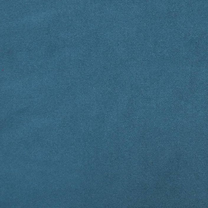 Coussin de tête de lit bleu 160 cm velours - Photo n°9