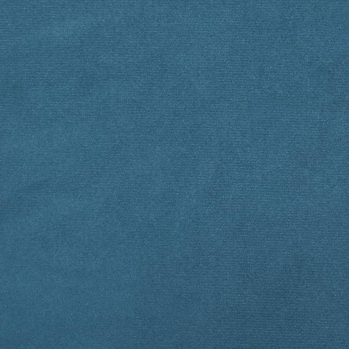 Coussin de tête de lit bleu 200 cm velours - Photo n°9