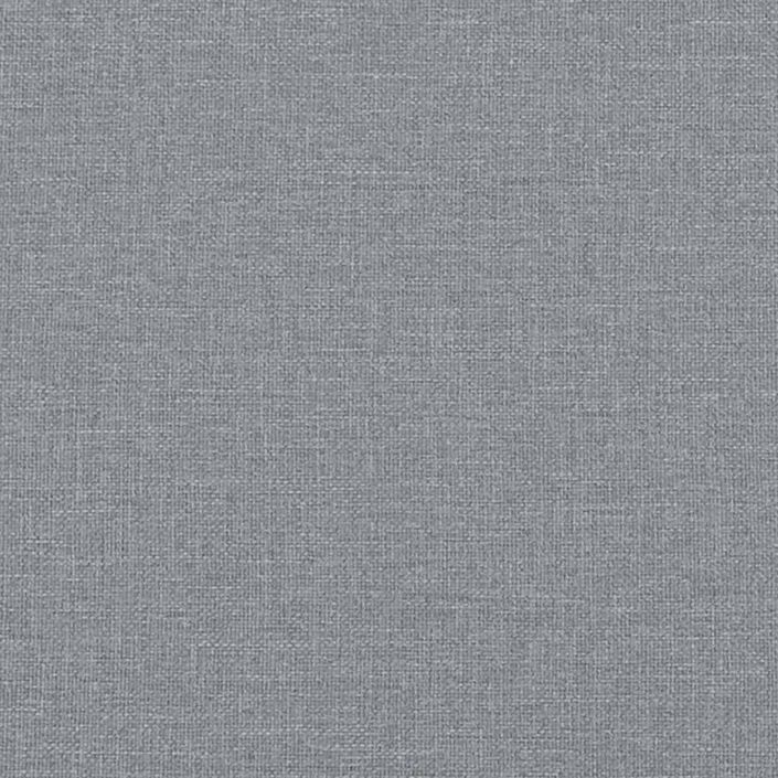 Coussin de tête de lit gris clair 100 cm tissu - Photo n°9
