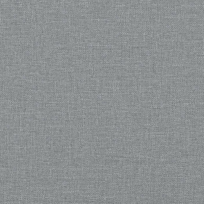 Coussin de tête de lit gris clair 120 cm tissu - Photo n°9