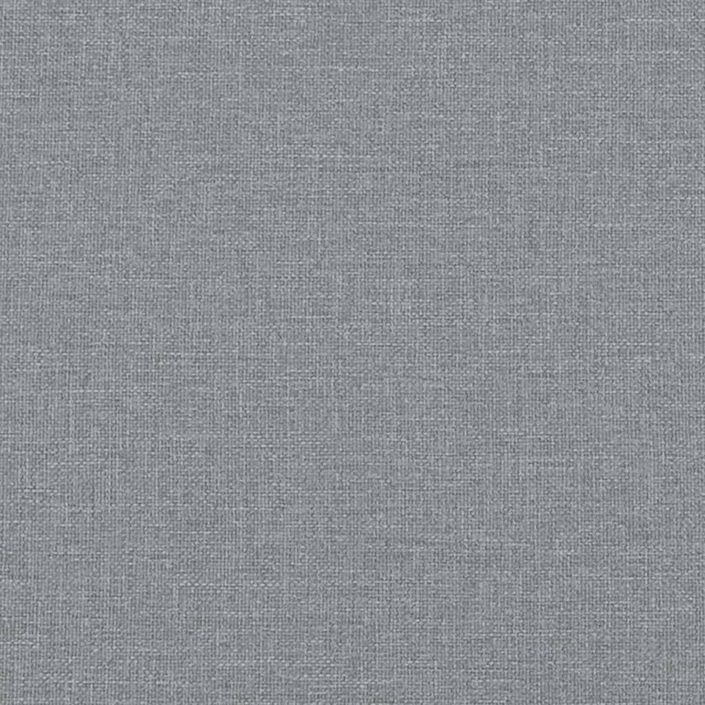 Coussin de tête de lit gris clair 140 cm tissu - Photo n°9
