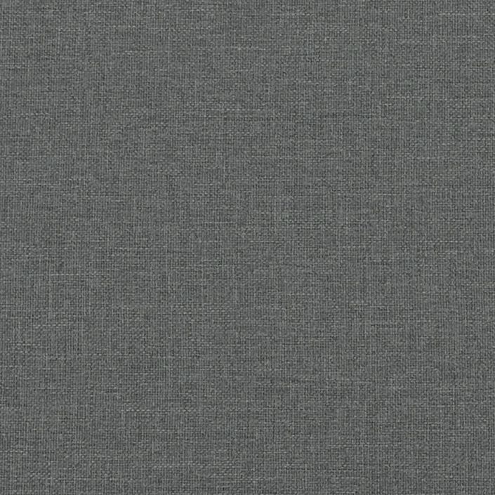 Coussin de tête de lit gris foncé 160 cm tissu - Photo n°9