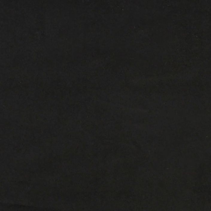 Coussin de tête de lit noir 120 cm velours - Photo n°9