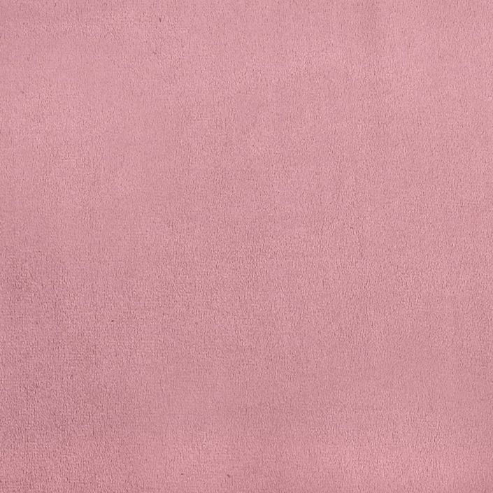 Coussin de tête de lit rose 140 cm velours - Photo n°9