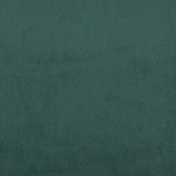 Coussin de tête de lit vert foncé 120 cm velours - Photo n°9